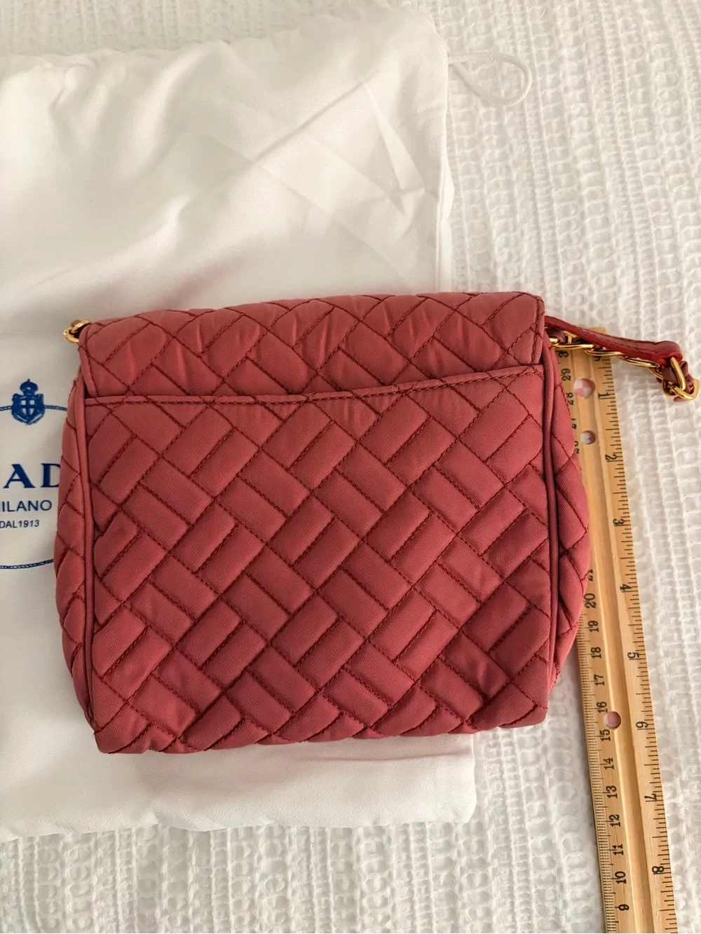 Prada Quilted Crossbody Bag Tessuto Impuntu